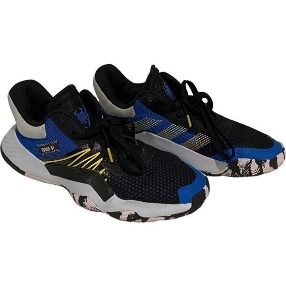 adidas Other - Size 6.5 Adidas D.O.N.ISSUE #1 Basketball Shoes Black Blue Mens Boys